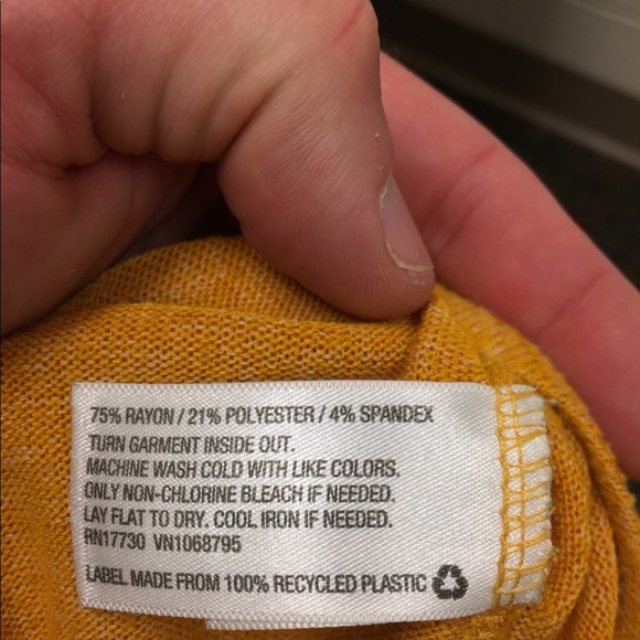 A New Day Mustard yellow long sleeve top - Picture 5 of 6